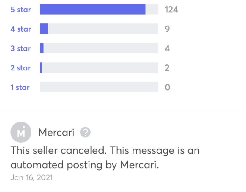 mercari reviews for sellers